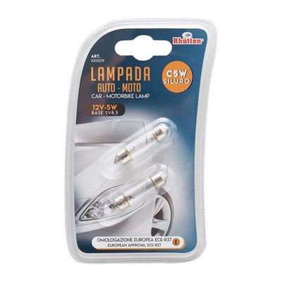 Set 2 lampade 12V C5W SV8,5 siluro