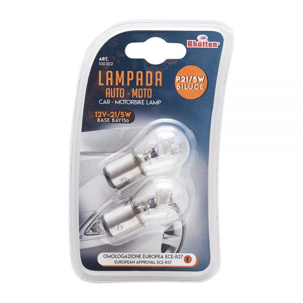 Set 2 lampade 2 filamenti 12/5/21 BAY15D