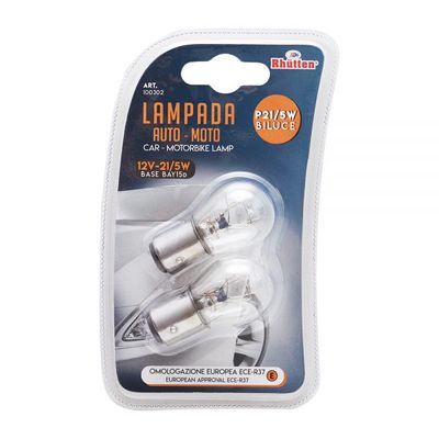 Set 2 lampade 2 filamenti 12/5/21 BAY15D
