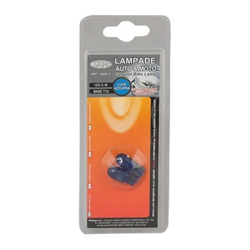 Set 2 lampadine blue 12V 5W T10