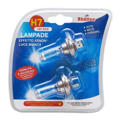 Set 2 lampadine H7 12V 55W effetto xenon