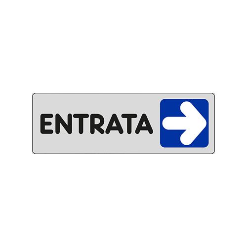 Cartello adesivo Entrata