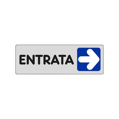 Cartello adesivo Entrata