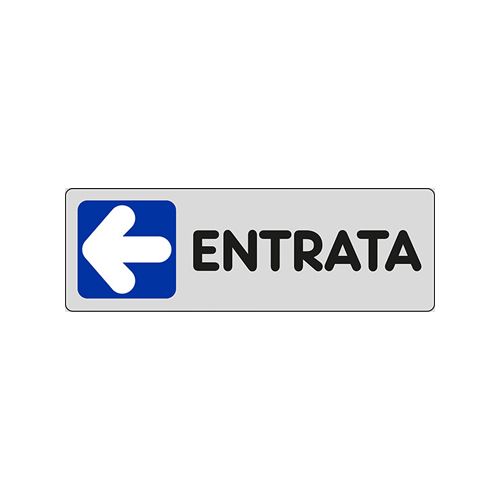 Cartello adesivo Entrata