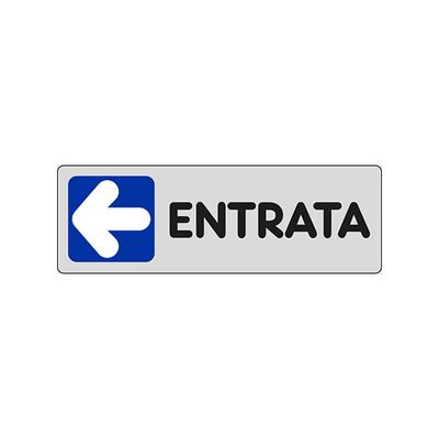 Cartello adesivo Entrata