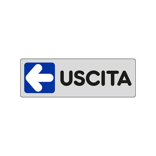 Cartello adesivo Uscita