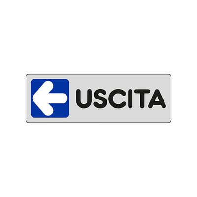 Cartello adesivo Uscita