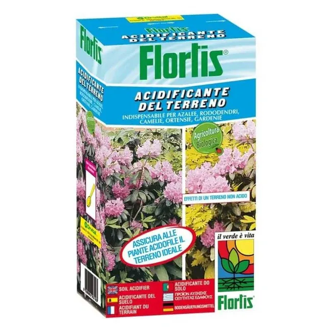 Acidificante del terreno Flortis 1000gr Acidificante del terreno Flortis 1000gr