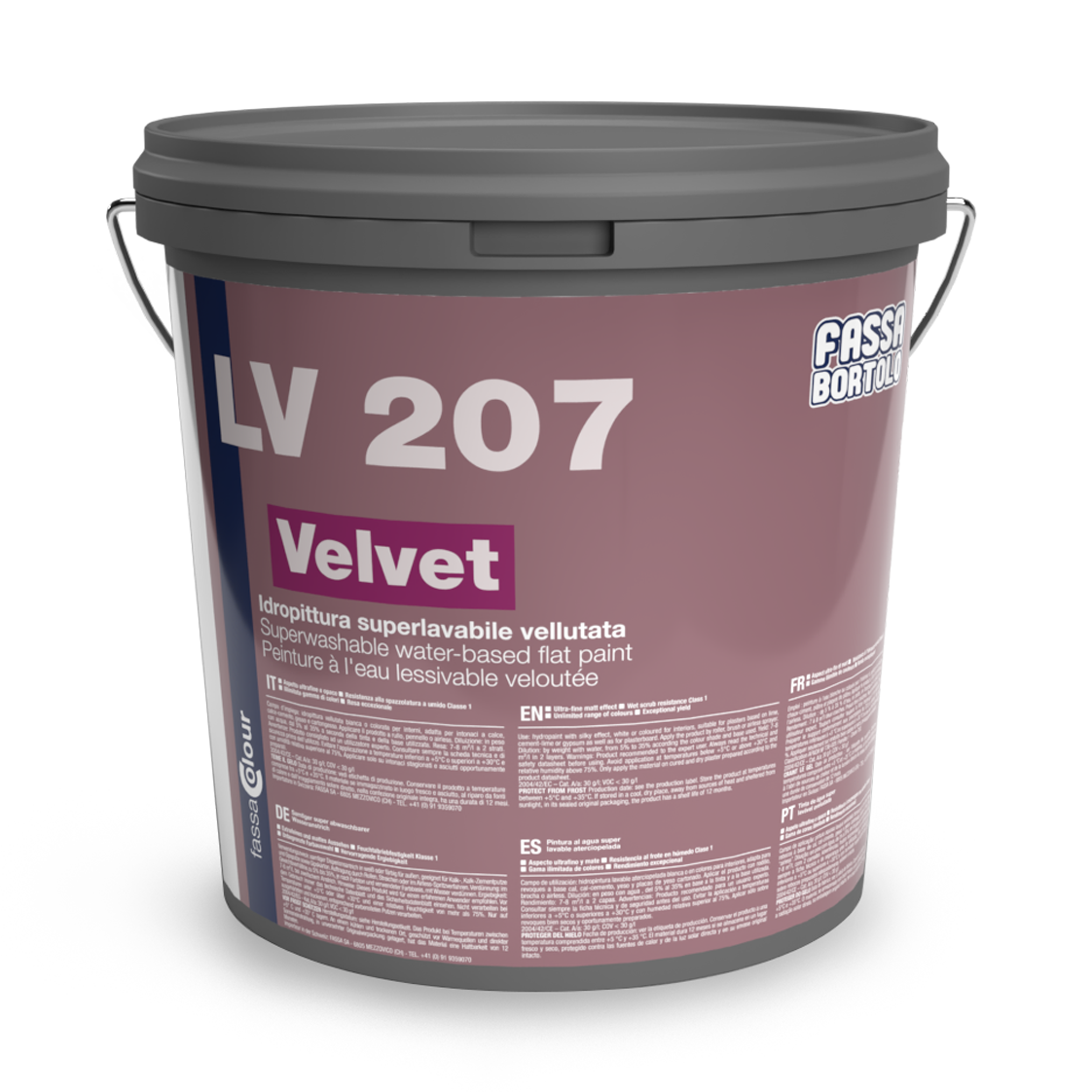 Idropittura superlavabile Fassa LV 207 Velvet 14Litri