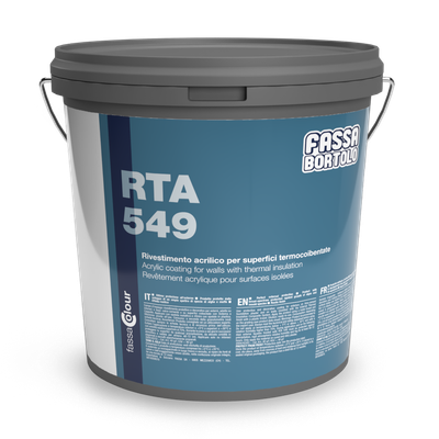 Intonachino Acrilico per cappotto Fassa RTA 549 1mm 25Kg Bianco