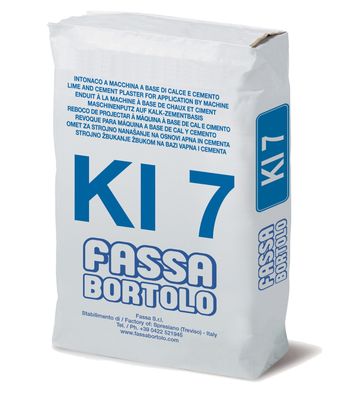 Intonaco fibrorinforzato idrorepellente KI 7 25Kg