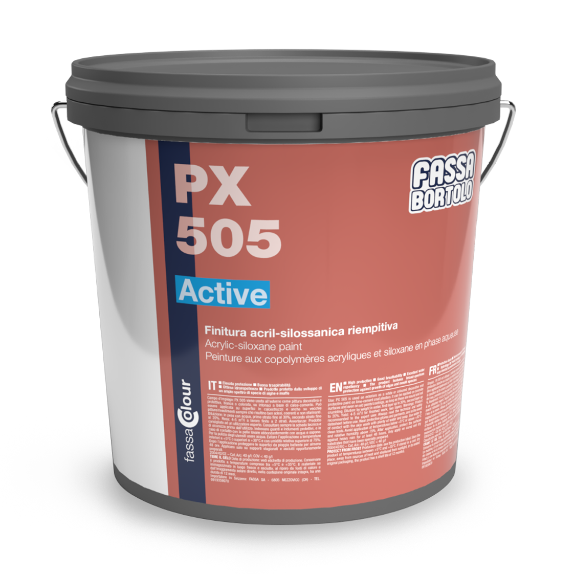 Finitura Acril-silossanica per esterni Fassa PX 505 14Litri Bianco