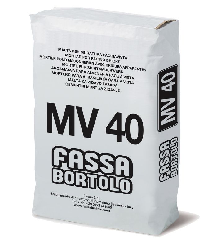 Malta per muratura faccia vista Fassa MV 40 25Kg