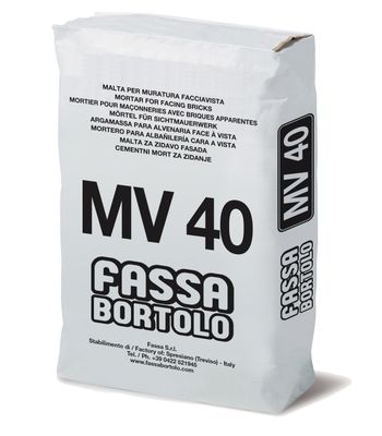 Malta per muratura faccia vista Fassa MV 40 25Kg