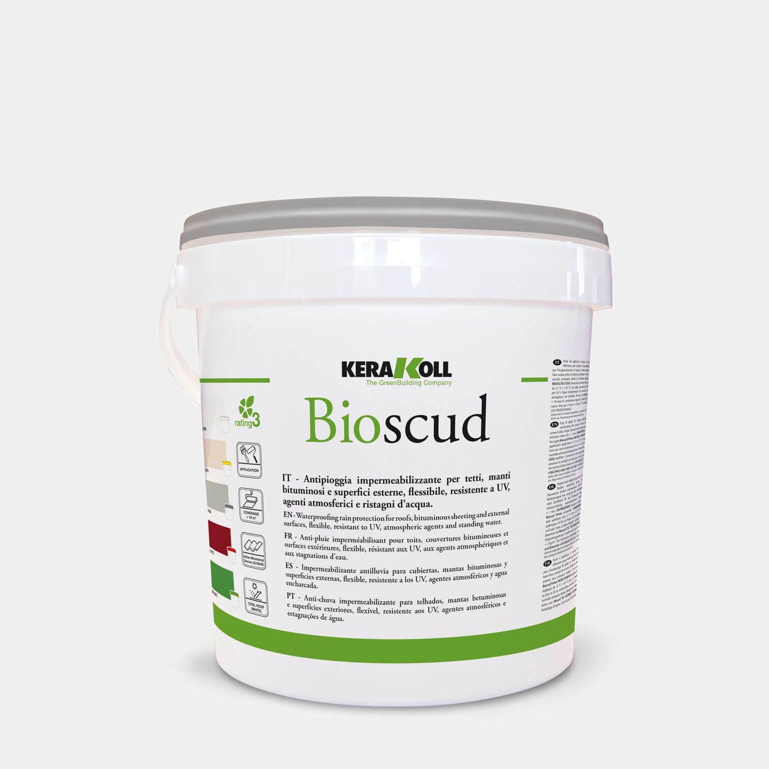 Guaina liquida Impermeabilizzante Kerakoll Bioscud 5Kg Grigio RAL 7038