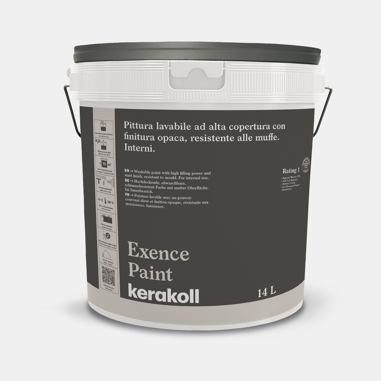 Pittura lavabile opaca Exence Paint 14Litri
