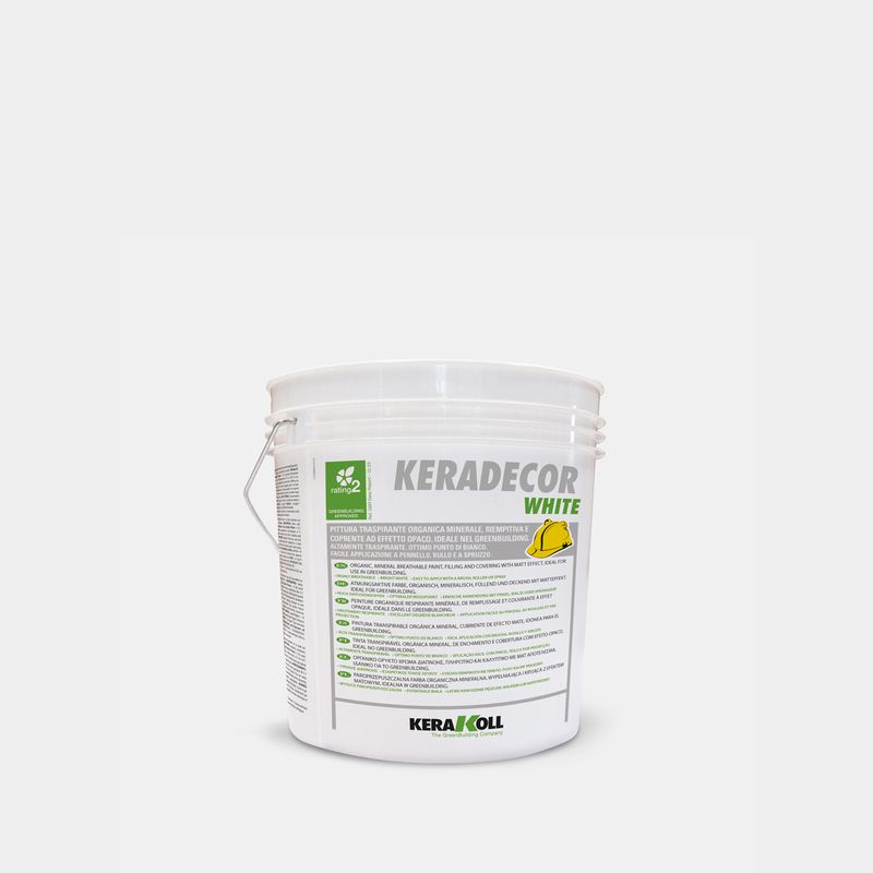 Pittura traspirante Keradecor White 4Litri