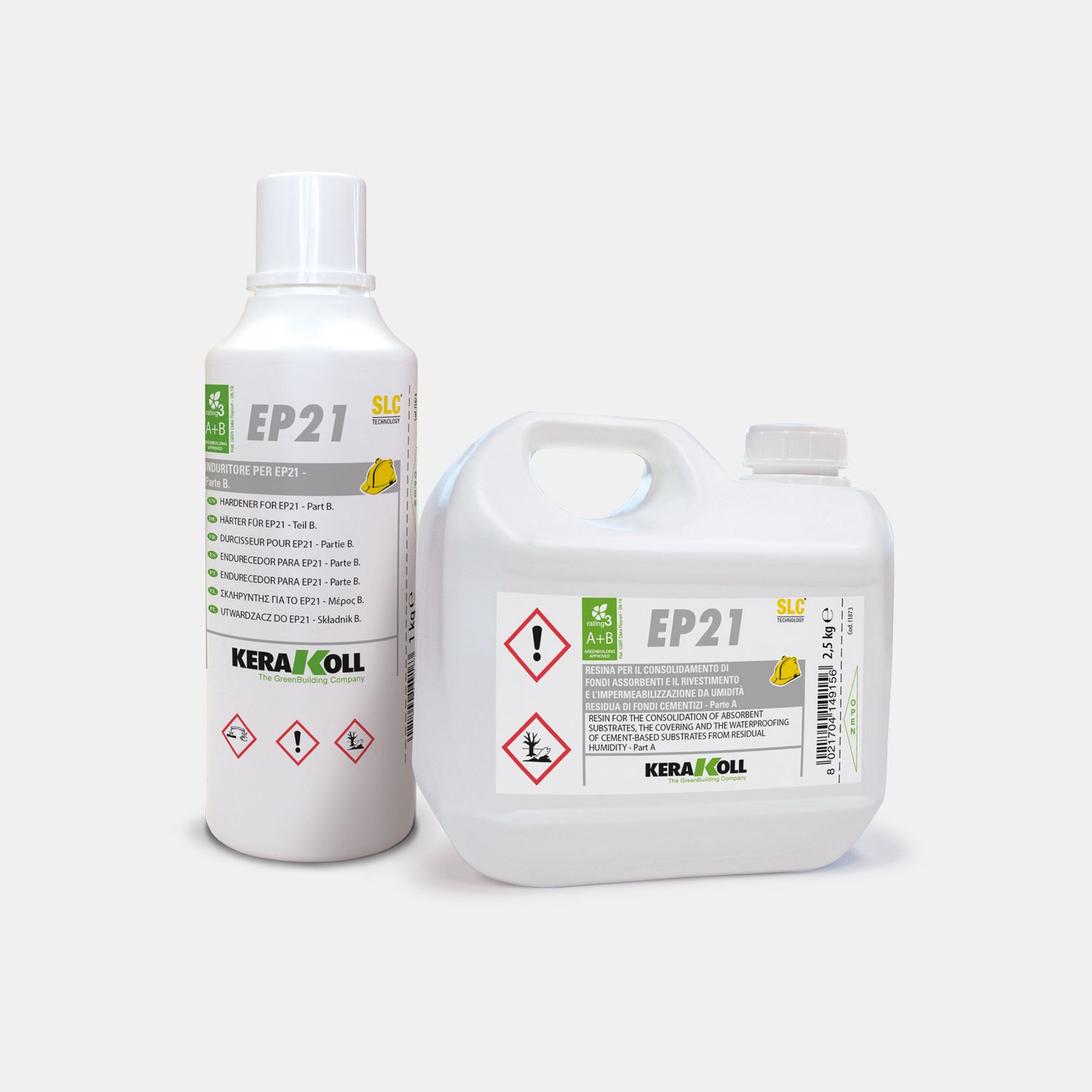 Resina per consolidamento di fondi EP21 2,5+1Kg
