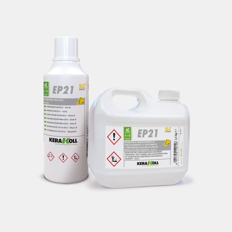 Resina per consolidamento di fondi EP21 2,5+1Kg