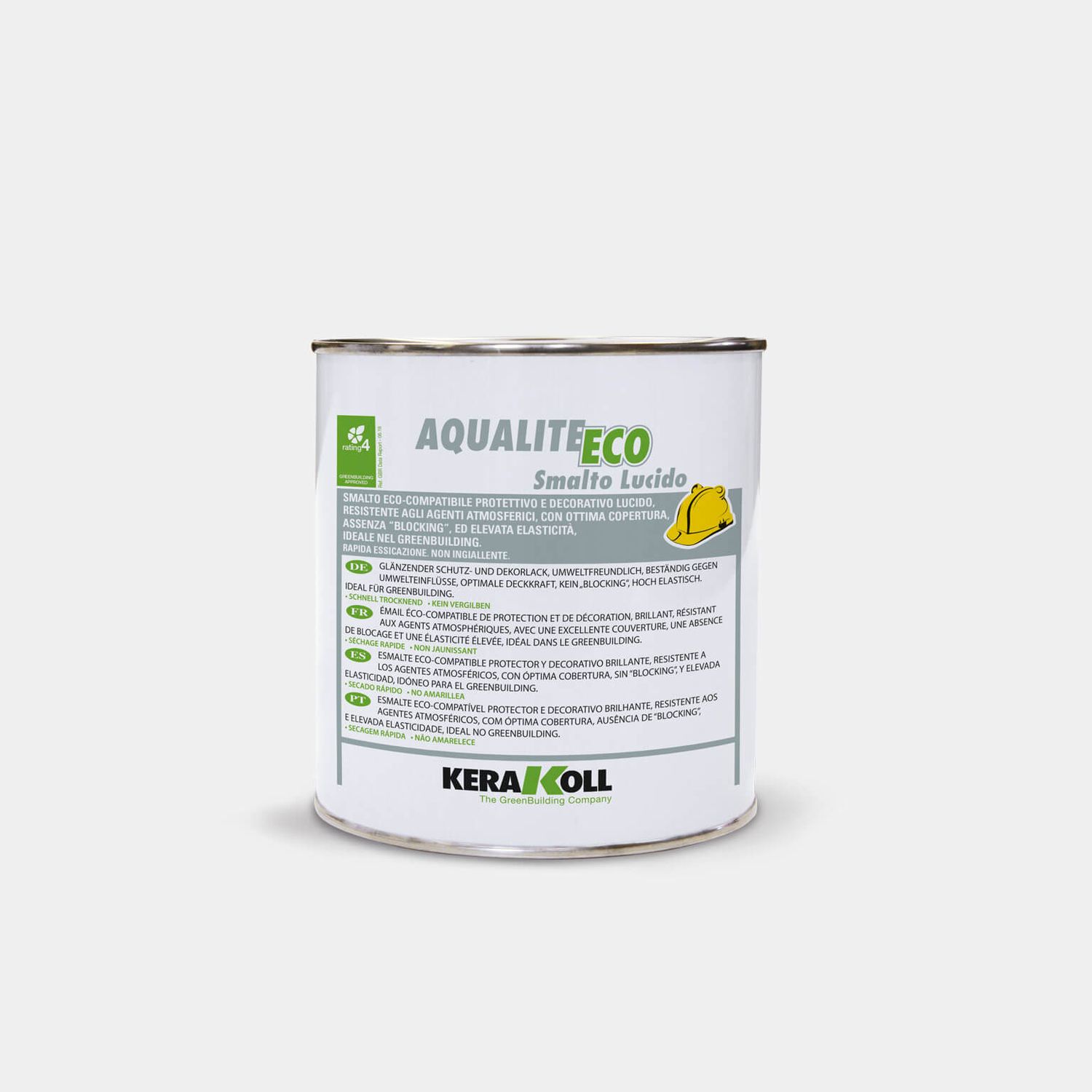 Smalto all'acqua Kerakoll Aqualite lucido 0,75Litri bianco