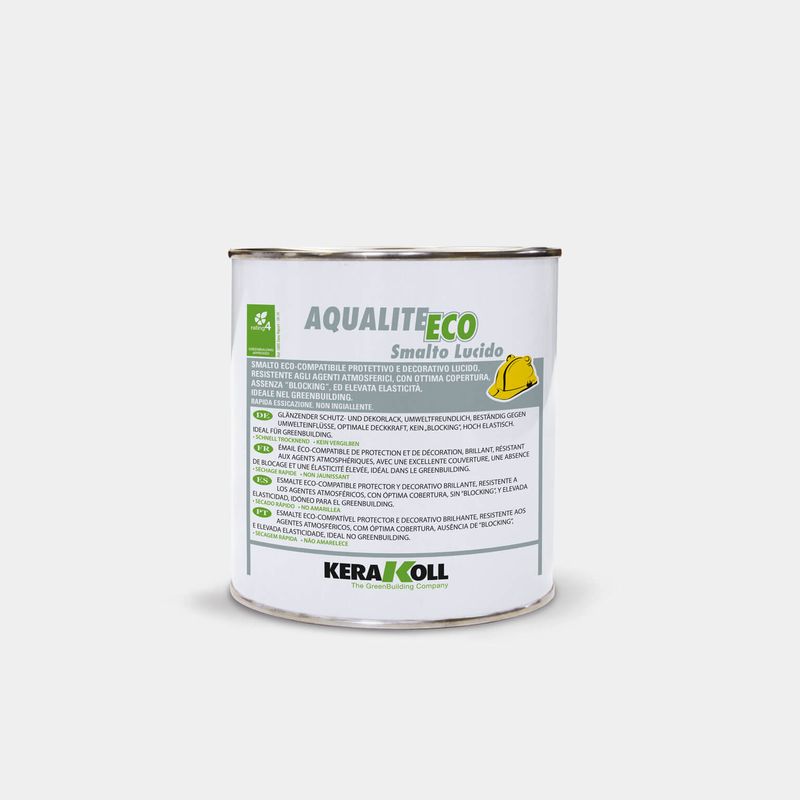 Smalto all'acqua Kerakoll Aqualite lucido 0,75Litri bianco