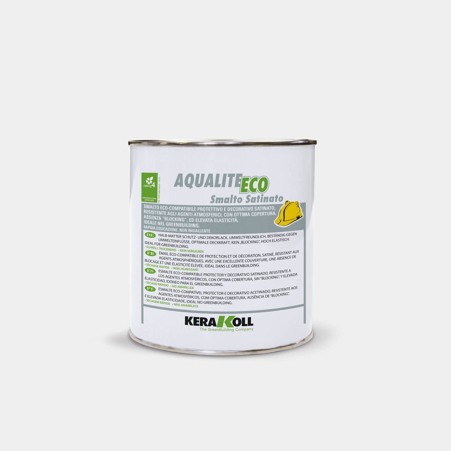 Smalto all'acqua Kerakoll Aqualite satinato 0,75Litri bianco