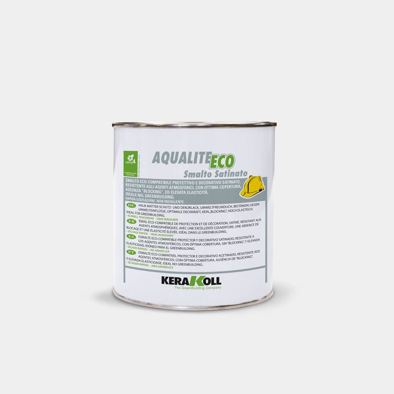 Smalto all'acqua Kerakoll Aqualite satinato 0,75Litri bianco