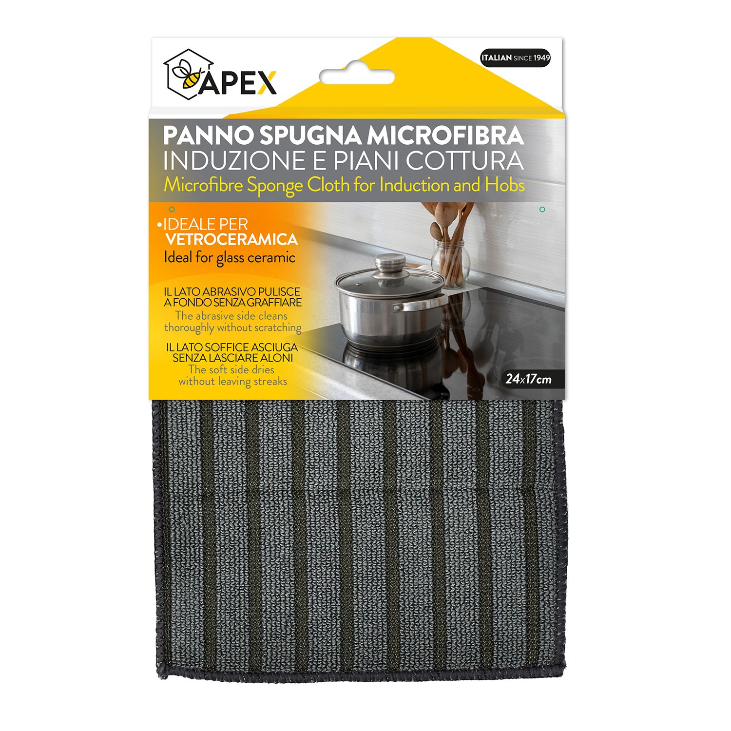 Panno spugna microfibra piani ad induzione Panno spugna microfibra piani ad induzione