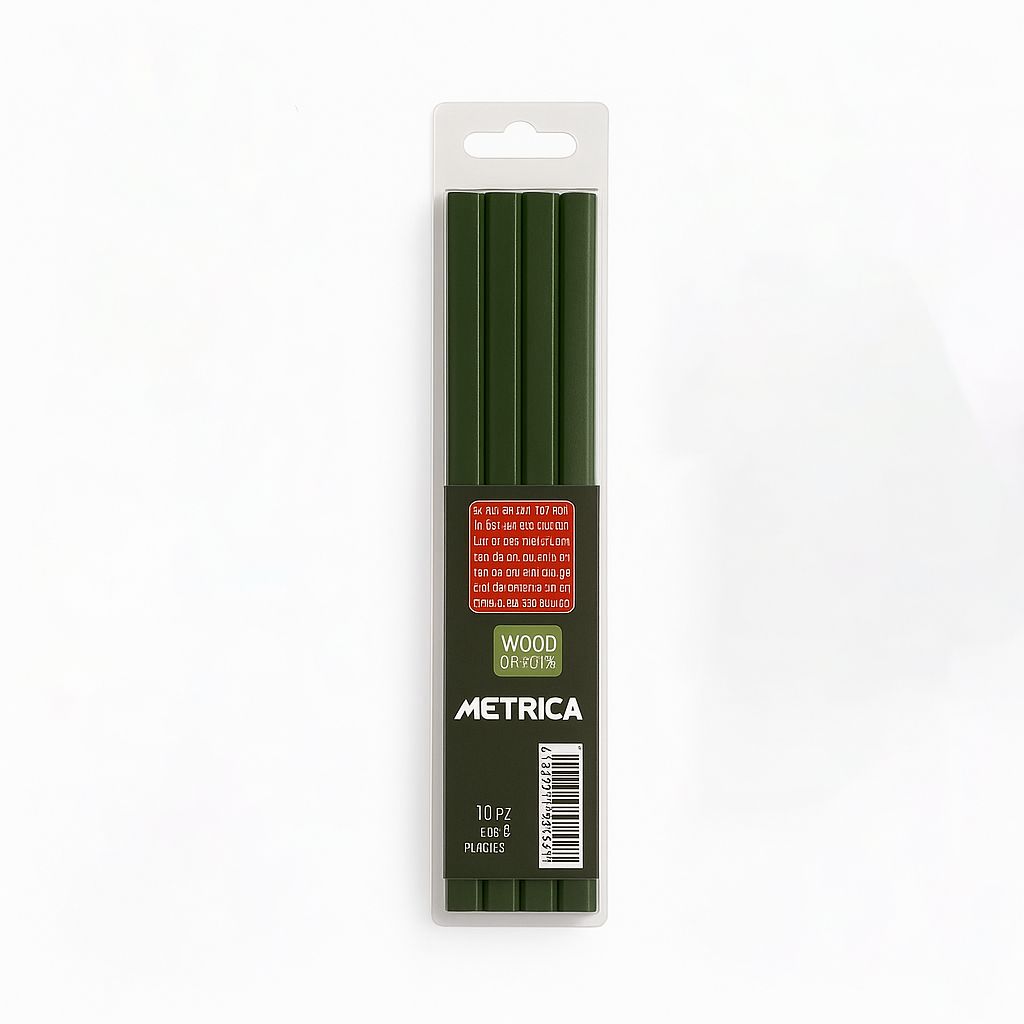 Set 6 matite falegname verde