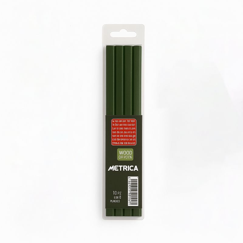 Set 6 matite falegname verde Set 6 matite falegname verde