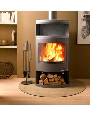 Stufa a legna OekoTherm  Stufa a legna OekoTherm "SkanTherm ATOR" in PIETRA C/PIANO SUPERIORE