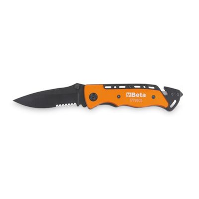 Coltello soccorso auto Beta con funzione martello frangicristallo e tagliacinture di sicurezza