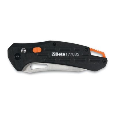 Coltello a serramanico Beta con lama seghettata
