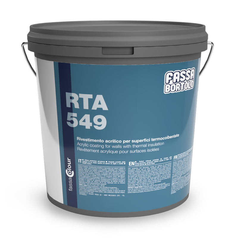 Intonachino Acrilico per cappotto Fassa RTA 549 1,5mm 25Kg Bianco