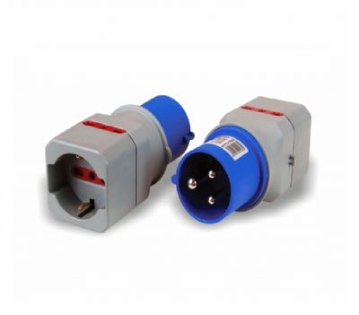 Adattatore industriale con presa schuko