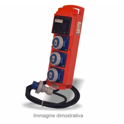 Quadro portatile unico 3 prese Quadro portatile unico 3 prese
