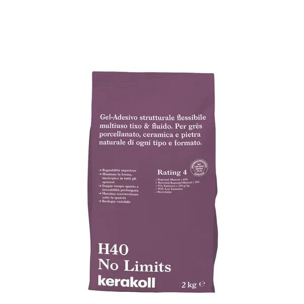 Adesivo Kerakoll H40 No limits 5Kg grigio