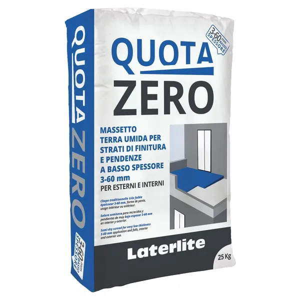 Massetto terra umida Laterlite Quota Zero 25Kg