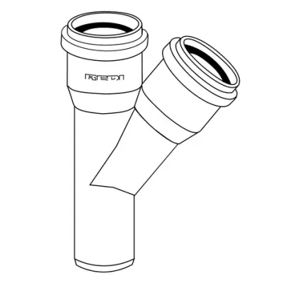 BRAGA PVC ARANCIO 45° ø 100mm C/OR