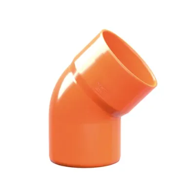 Curva pvc aranci 45° ø  80mm