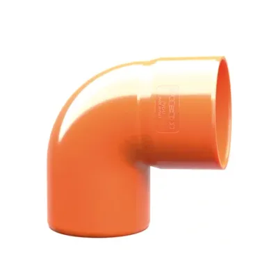 Curva pvc arancio 87° ø 100mm