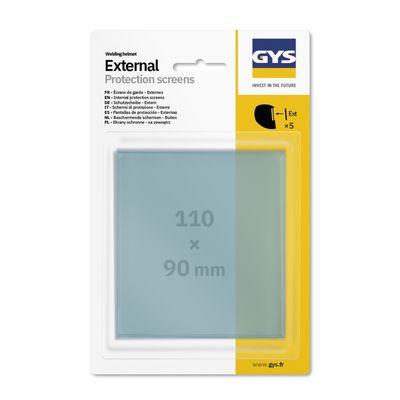 Set 5 vetri esterni per maschera saldatore