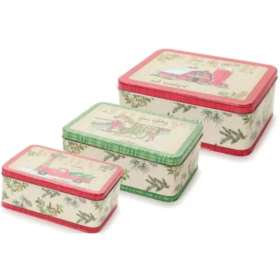 Barattolo latta Christmas