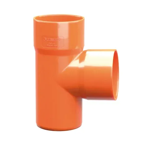 BRAGA PVC ARANCIO SQUADRO 87° ø  63mm