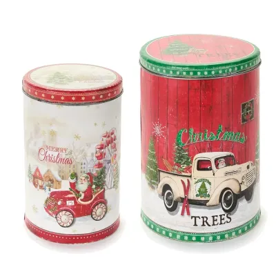 Barattolo latta Christmas Barattolo latta Christmas