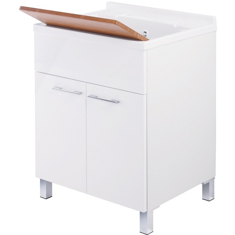 Lavatoio 60cm Bianco Lucido