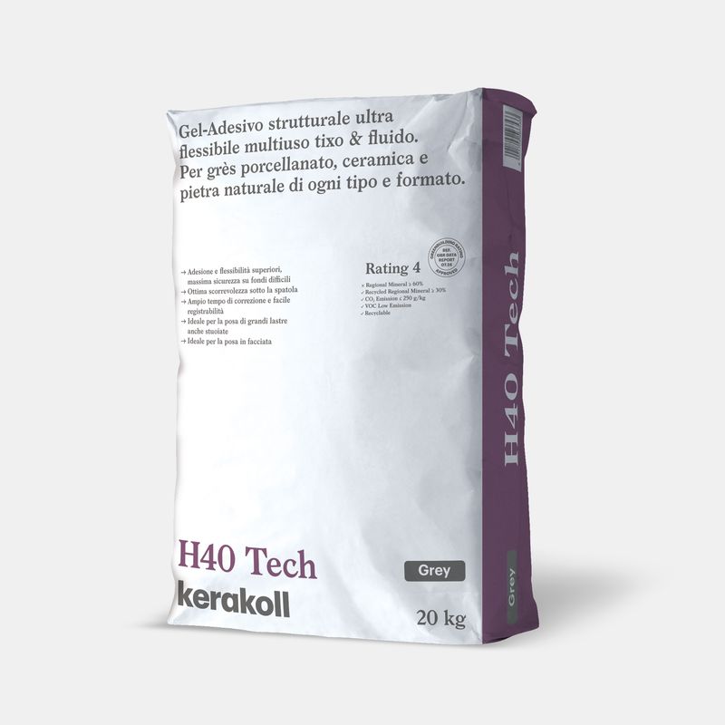 Adesivo gel Kerakoll H40 Tech 20Kg Grigio
