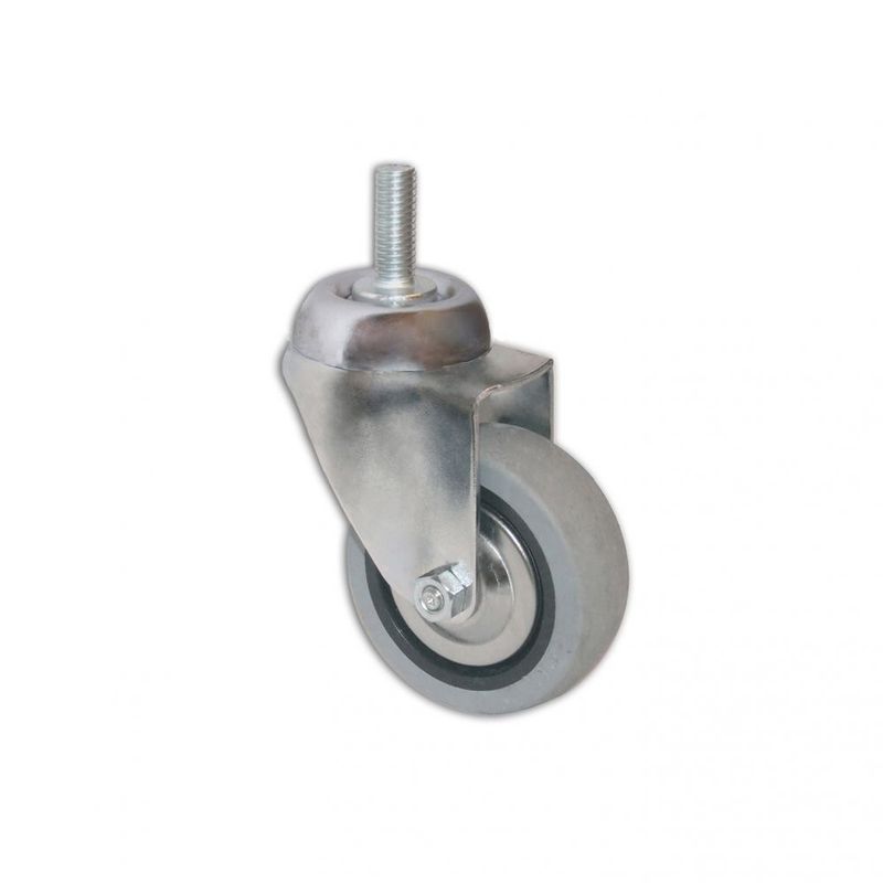 Ruota piroettante in gomma con perno ø 60 Ruota piroettante in gomma con perno ø 60