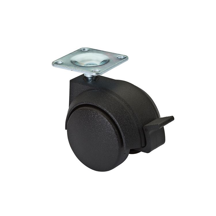 Ruota gemellata con piastra e freno ø 50 Ruota gemellata con piastra e freno ø 50