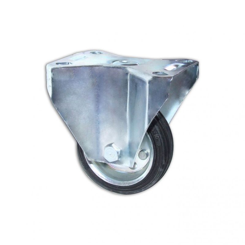 Ruota in gomma a piastra fissa ø 125 Ruota in gomma a piastra fissa ø 125